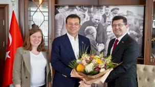 İmamoğlu'ndan Çekmeköy Belediye Başkanı Çerkez'e tebrik ziyareti