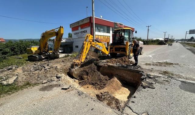 7 mahalleye içme suyu ileten hat bir günde yenilendi
