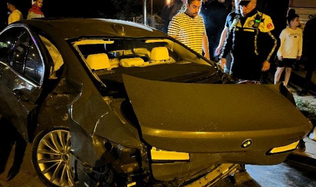 Düzce'de drift kazayla sonuçlandı!
