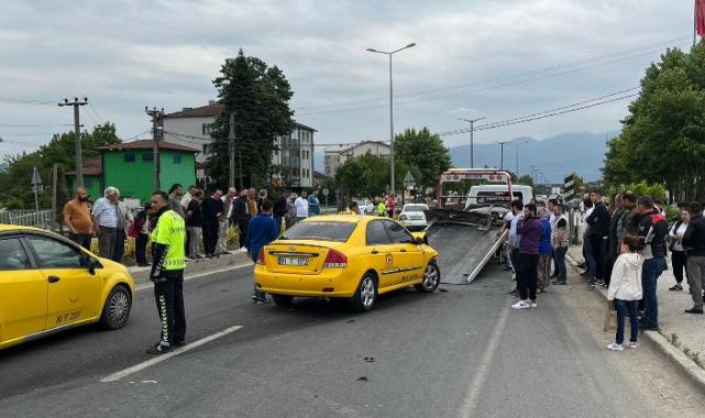 Düzce'de trafikte yarış kazayla sonuçlandı!