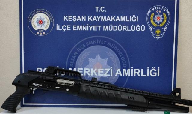 Keşan'da havaya ateş eden şahsa gözaltı