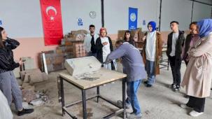 KAYÜ öğrencileri TAREM’de pratik yapıyor