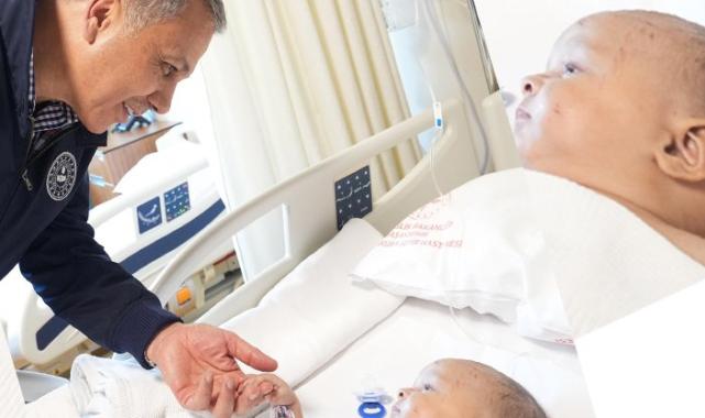 Bakan Yerlikaya'dan Aygözel bebeğe hastane ziyareti