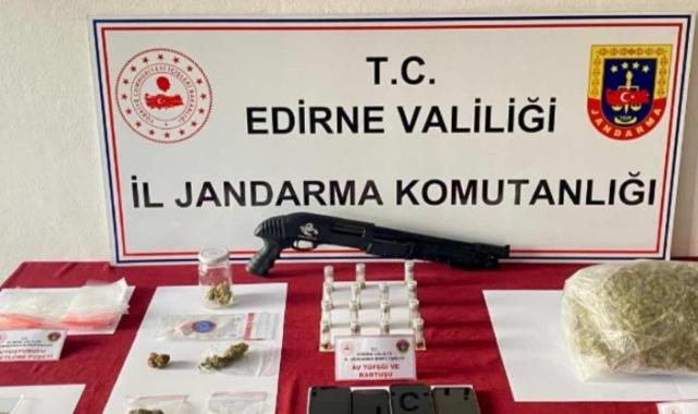 Edirne Jandarma Komutanlığı'ndan uyuşturucu operasyonu