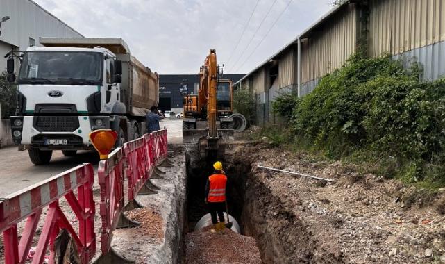 Kocaeli'deki mahalleye 2 bin 600 metre yeni yağmur suyu hattı