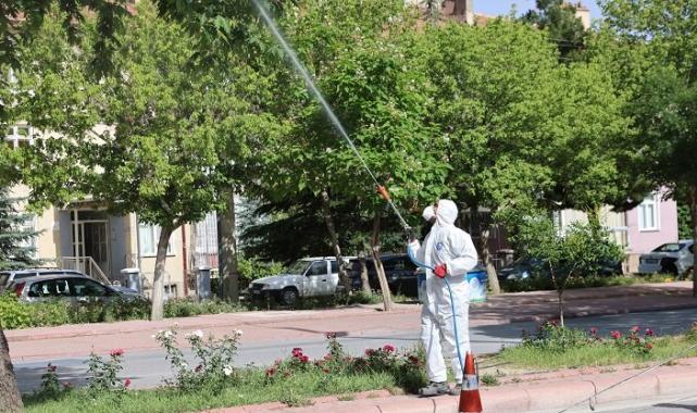 Konya Selçuklu'da ilaçlama çalışmalarına devam