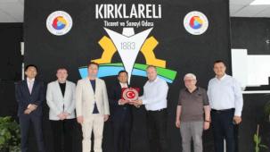 Kırklareli TSO, Shang Jian’ı ağırladı