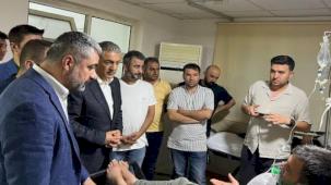 Vali Akkoyun yangında yaralananları ziyaret etti