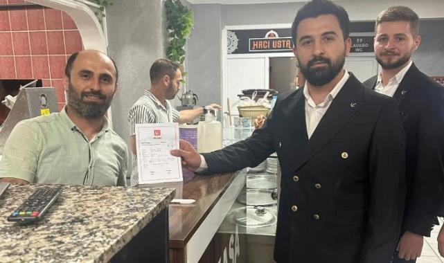 Yeniden Refahlı gençlerden Gölcük'te esnaf ziyareti