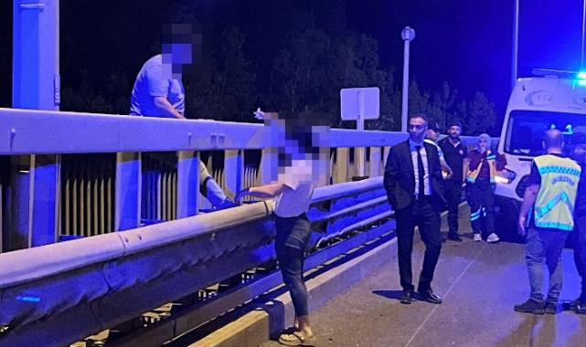 Anadolu Otoyolu’nda intihar girişimi