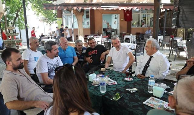 Başkan Şadi Özdemir Demirci’de mahalle halkını dinledi