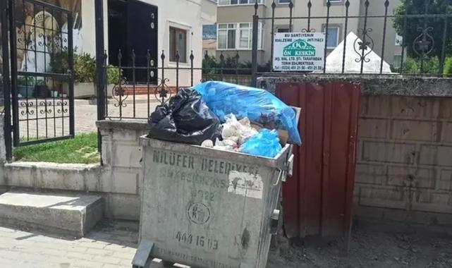 Bursa'da Odunluk Mahallesi çöp ve koku problemiyle karşı karşıya
