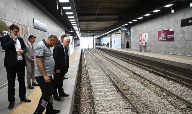 Bursa'da seferlerin normale döndüğü Odunluk İstasyonu’na ziyaret