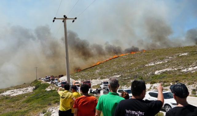 Çeşme'deki yangından acı haber! Yangın kontrol altında...