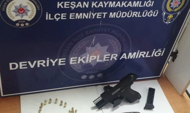 Edirne Keşan'da silahla yaralama olayının zanlısı tutuklandı