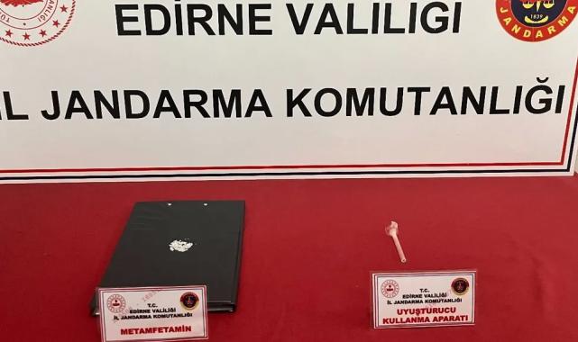 Enez'de uyuşturucu ele geçirdi!