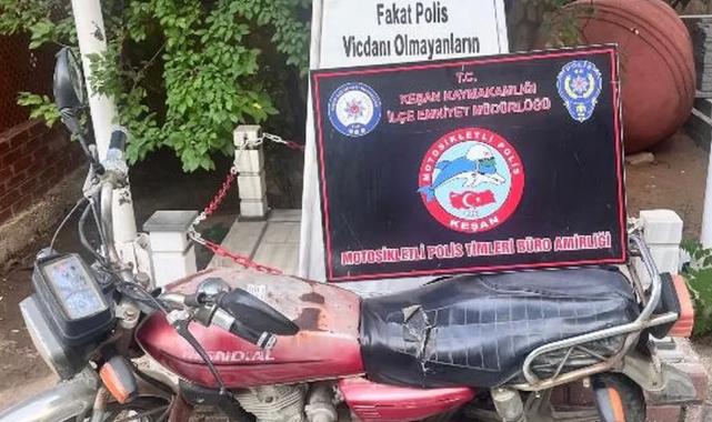 Keşan'da kayıp motosiklet bulundu!