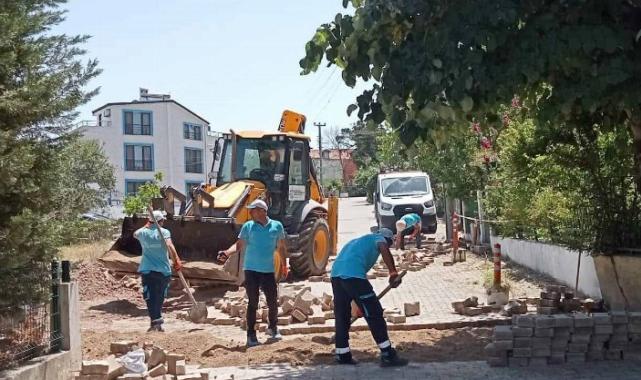 Kocaeli'deki turizm bölgelerinde parke yollar yenilendi