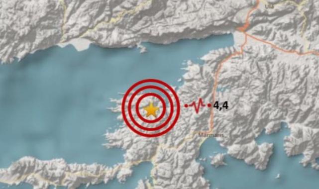 Marmaris'te 4,4 büyüklüğünde deprem!