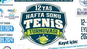 2024 Avrupa Spor Şehri Kayseri, 12 Yaş Hafta Sonu Tenis Turnuvası’na ev sahipliği yapacak