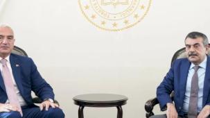 Bakan Tekin, Bakan Ersoy'u ağırladı