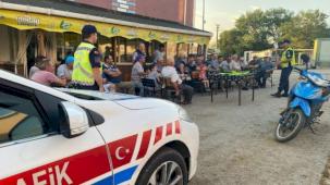 Beğendik’te motosiklet sürücülerine kurallar hatırlatıldı