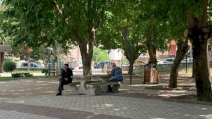 Kestel halkı belediye parkında yorgunluk atıyor