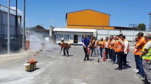 Kocaeli'de itfaiyeden MEPAR Nakliyat’a eğitim