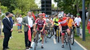 Trabzon'da pedallar kahramanlar için çevrildi