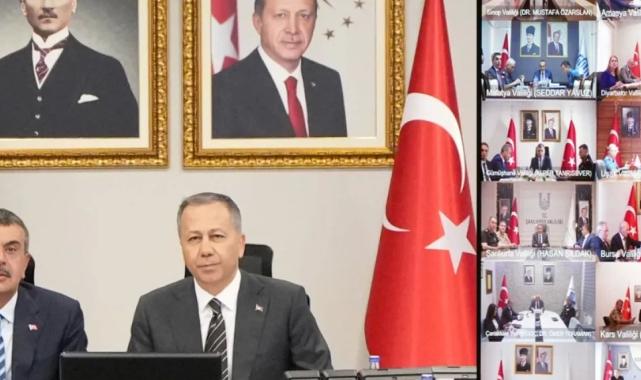 Bakan Tekin ve Yerlikaya 81 il valisi ile buluştu