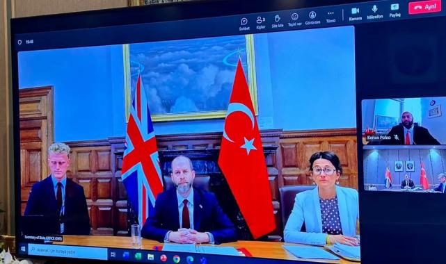 Bakanı Bolat, İngiliz mevkidaşı ile video konferansla görüştü