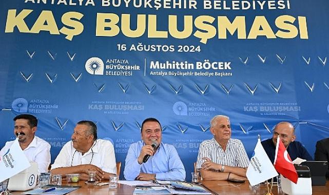 Başkan Böcek Kaşlı muhtarlarla buluştu