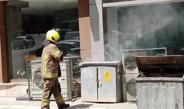 Bursa’da korkutan elektrik panosu yangını