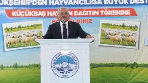 Başkan Büyükkılıç’tan 9 bin 788 besicinin su faturasına 16 milyon TL’lik destek