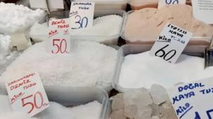 Bursa Tuz Pazarı’nda kaya tuzuna yoğun ilgi…