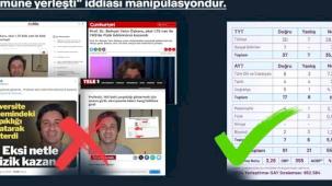 'Eksi netle fizik bölümüne yerleşti' iddiasına İletişim'den yalanlama