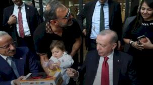 Cumhurbaşkanı Erdoğan'dan 'tatlı' sohbet