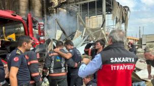 Sakarya makarna fabrikasında patlama! Yangın kontrol altında