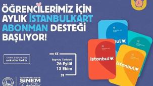 Üsküdar Belediyesi'nden öğrencilere İstanbulkart abonman desteği