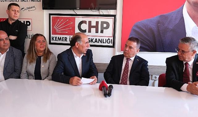 Antalya Büyükşehir Belediye Başkanı Muhittin Böcek Kemer'de