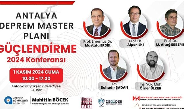 Antalya Büyükşehir Belediyesi'nin Deprem Master Plan çalışmaları sürüyor
