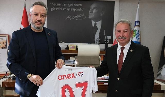 Antalyaspor Başkanı Sinan Boztepe'den Salihli Belediye Başkanı Mazlum Nurlu'ya Ziyaret