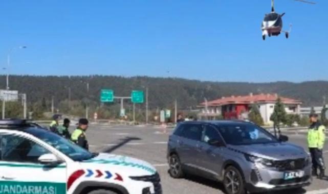 Düzce'de çaykopter destekli denetim