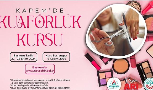KAPEM'de Kuaförlük Kursu Açılacak