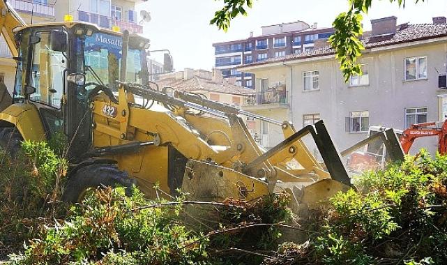 Keçiören'de mıntıka temizliği.
