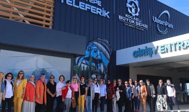 Kocaeli'de kadın muhtarların teleferik gezisi