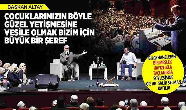 Konya'da 'Bir Meslek Hafızlıkla Taçlanırsa' söyleşisinin konuğu Op. Dr. Salih Selman