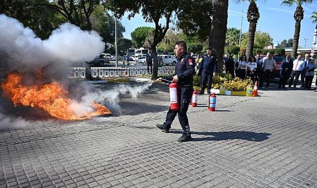 Salihli Belediyesi'nden Yangın Tatbikatı