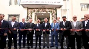Akminare Yatılı Kız Kuran Kursu açılışına katılan Büyükakın; Güzel gönüllü insanlar güzel hizmetlere vesile olur