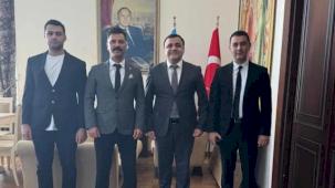 Başkan Şentürk Hoşgül'den büyükelçiliğe ziyaret